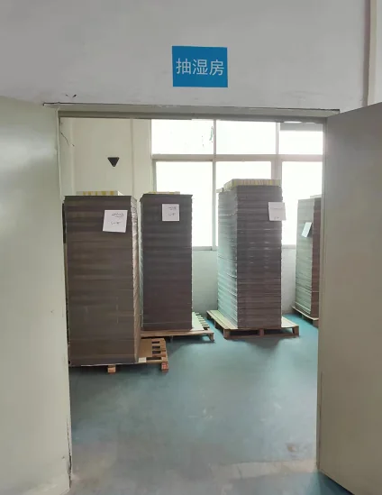 Dedicated humidity-control room used for paper products