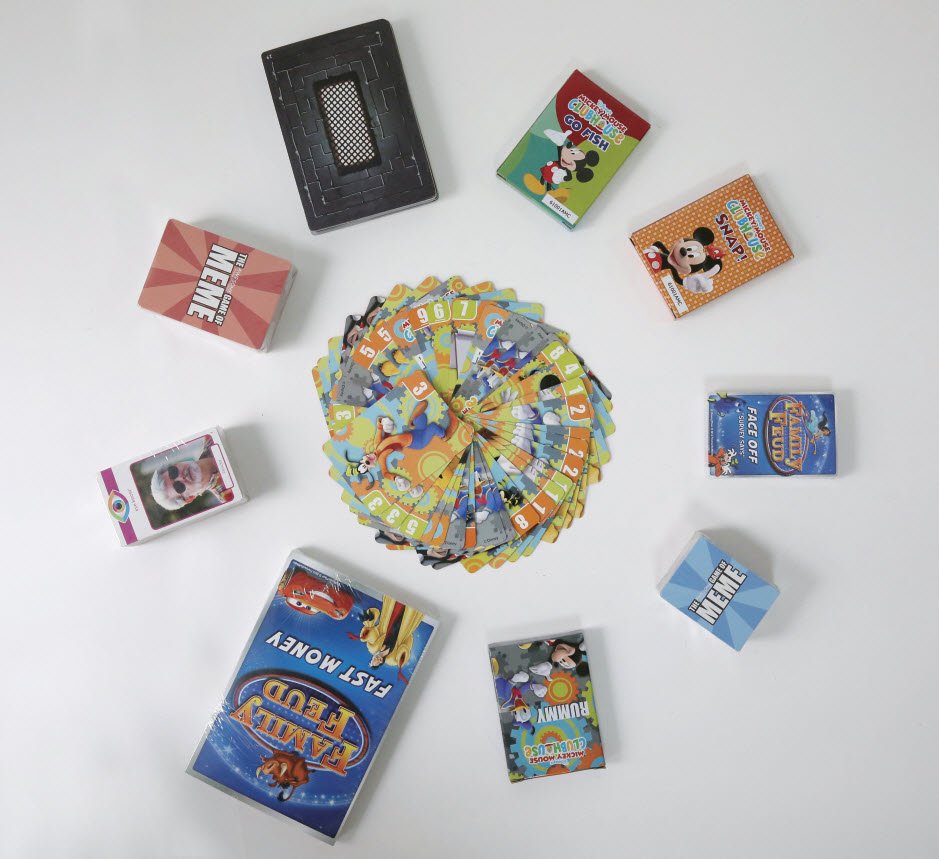 Custom printed game cards and retail card boxes