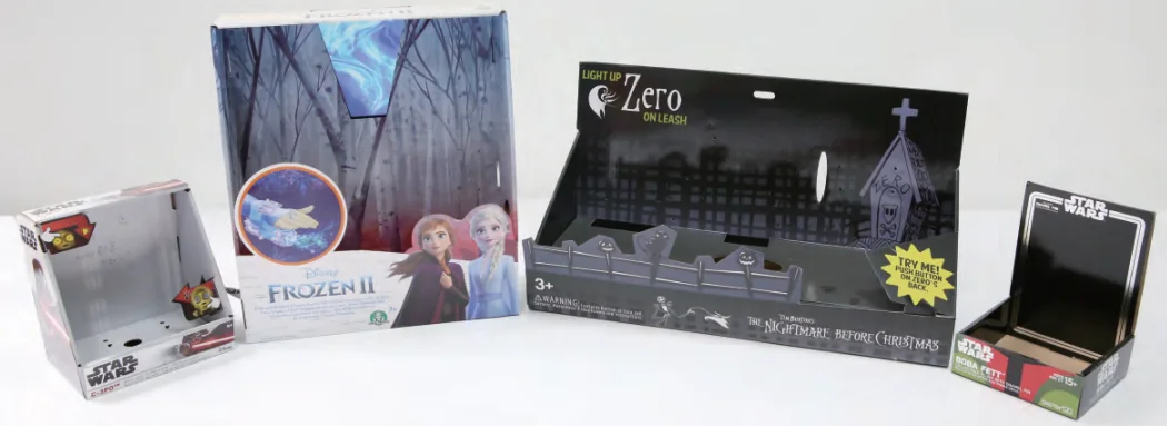 Examples of printed boxes and paper product packaging