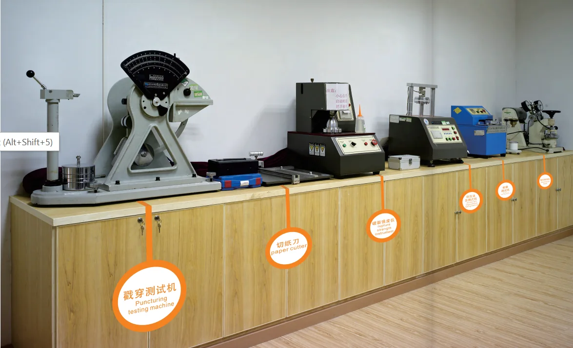 Paper product testing instruments in the Much Printing laboratory